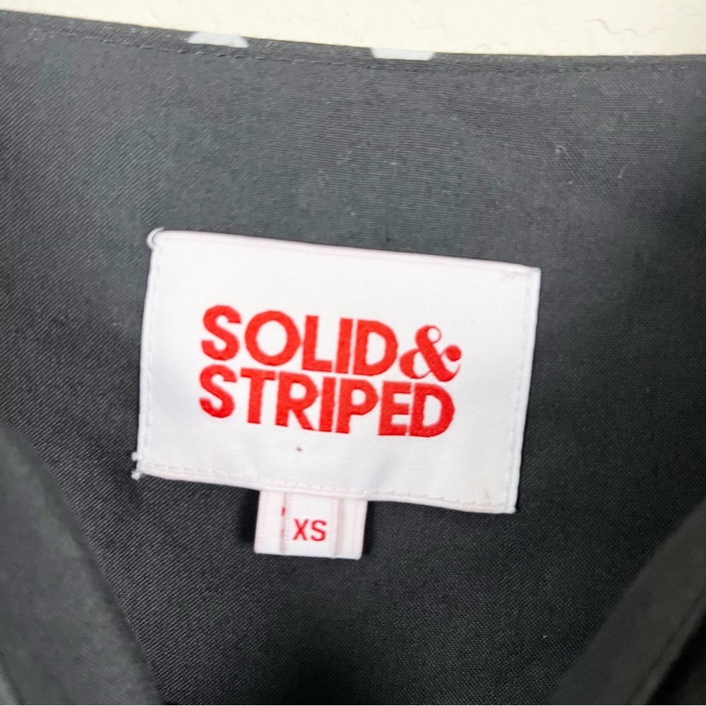 Solid & Striped Black Polka Dot Mini Dress Size Xs - image 5